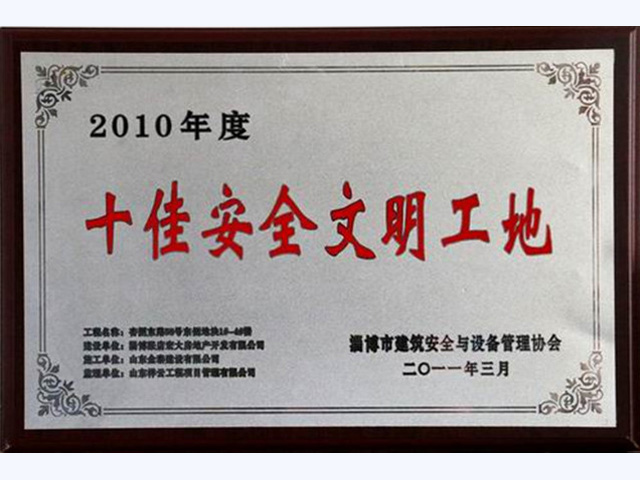 2010年度十佳安全文明工地(圖1)